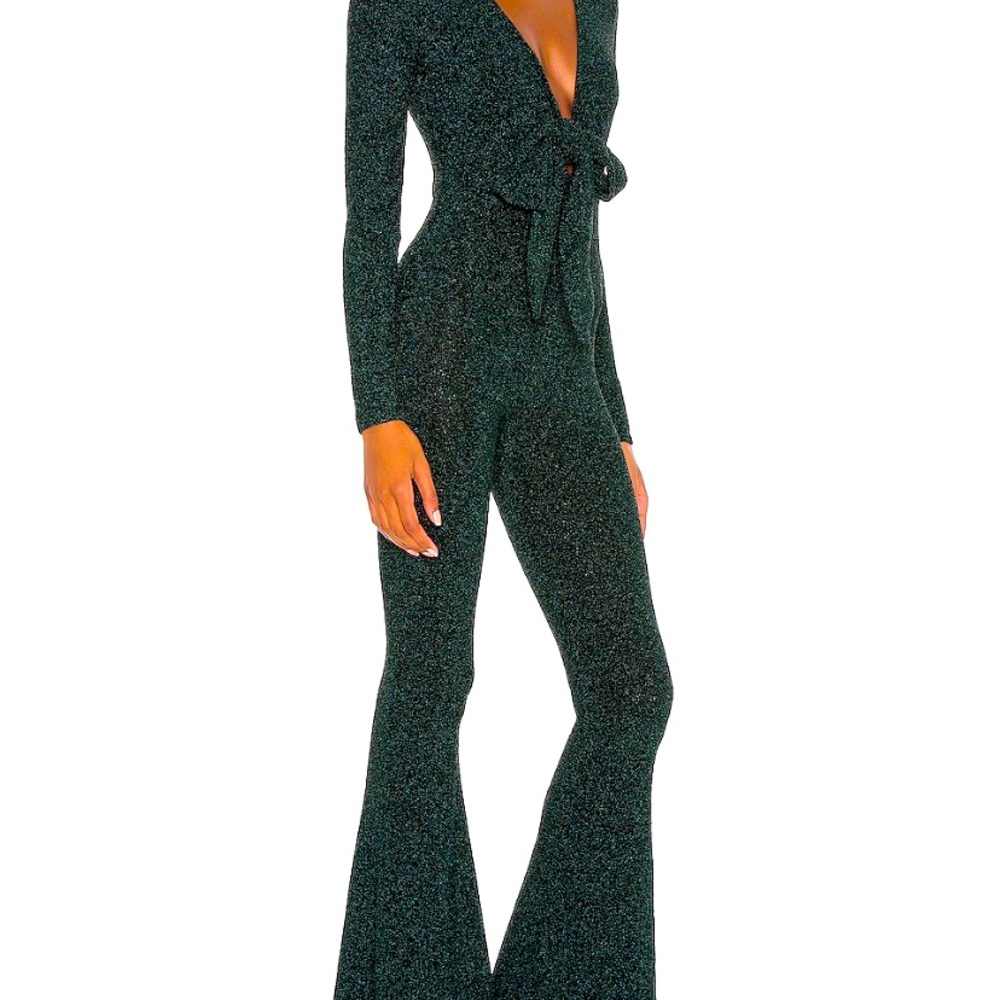 Show Me Your Mumu Martina Jumpsuit Emerald Small